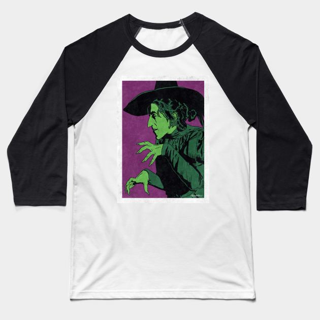 WICKED WITCH OF THE WEST - The Wizard of OZ (Pop Art) Baseball T-Shirt by Famous Weirdos